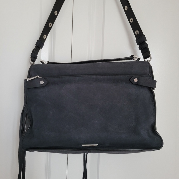Rebecca Minkoff dark grey suede purse - Picture 3 of 9